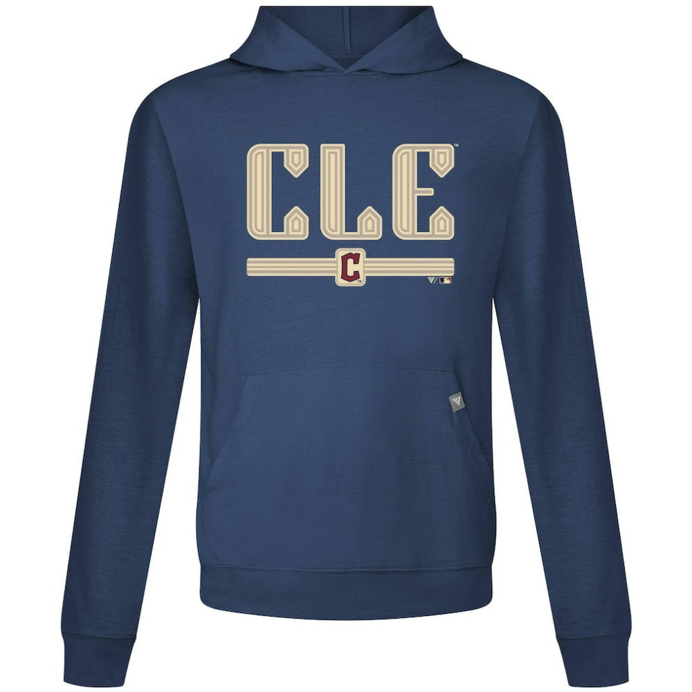 Cleveland Guardians Levelwear City Connect Relay Back Splash Pullover Hoodie - Navy Hoodies