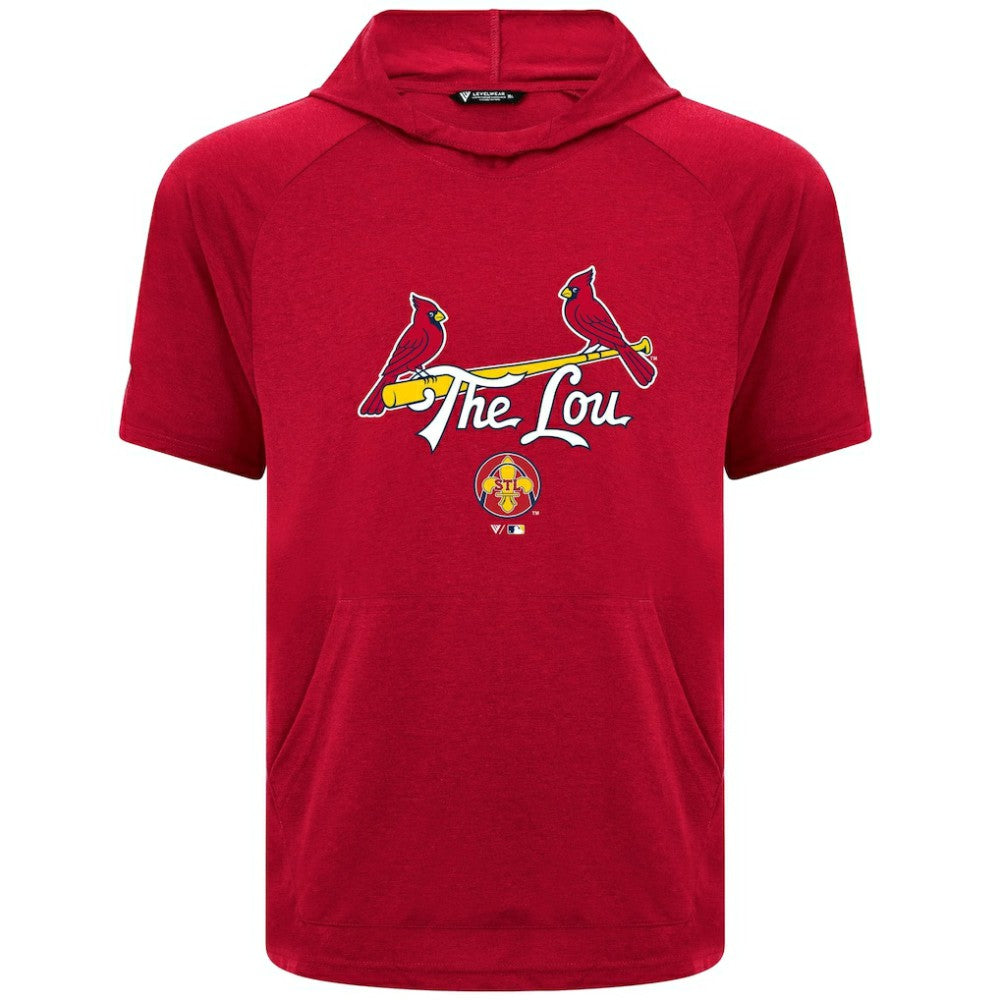 St. Louis Cardinals Levelwear City Connect Phase Back Plash Hoodie T-Shirt - Red Hoodies