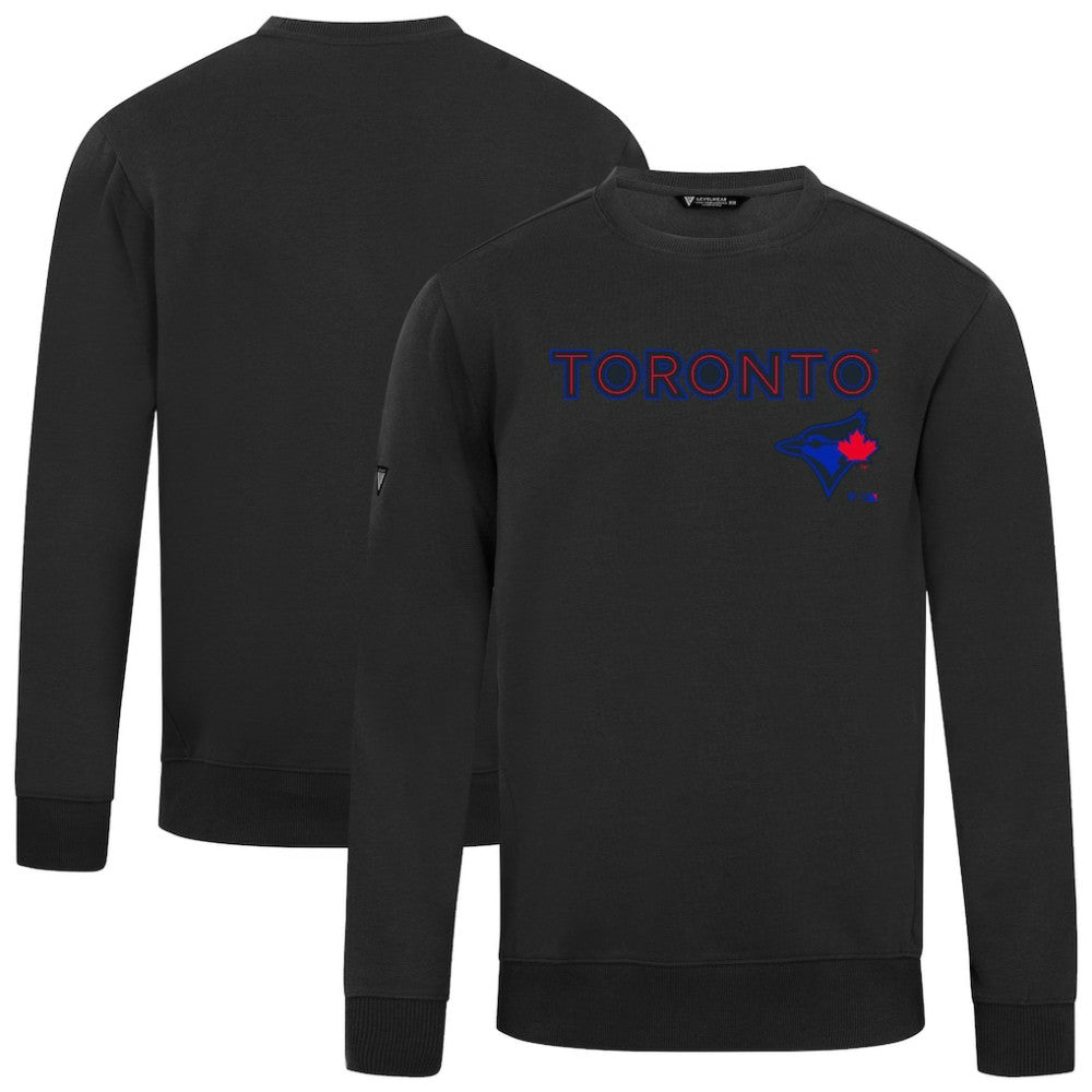 Toronto Blue Jays Levelwear City Connect Zane Back Splash Sweatshirt - Black Sweatshirts