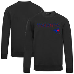 Toronto Blue Jays Levelwear City Connect Zane Back Splash Sweatshirt - Black Sweatshirts