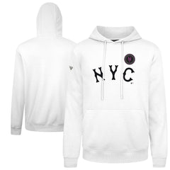 New York Mets Levelwear City Connect Podium Core Logo Pullover Hoodie - White Hoodies