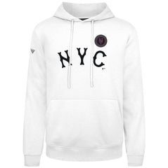 New York Mets Levelwear City Connect Podium Core Logo Pullover Hoodie - White Hoodies