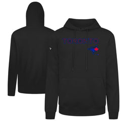 Toronto Blue Jays Levelwear City Connect Podium Back Splash Pullover Hoodie - Black Hoodies