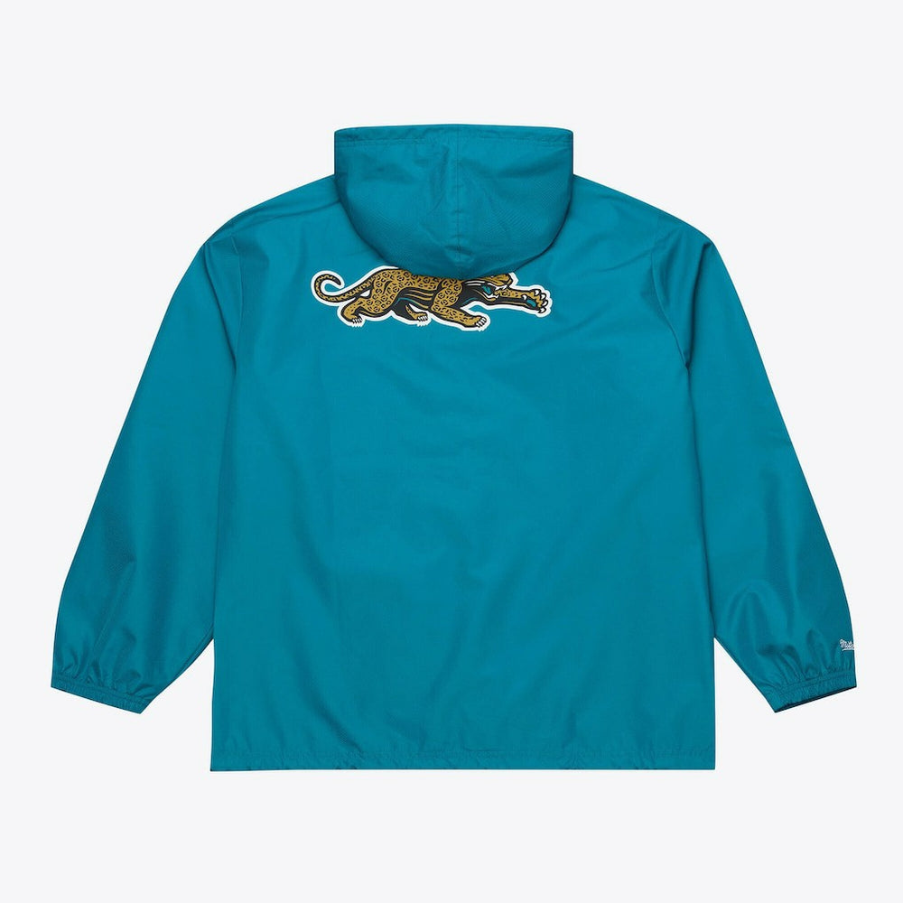 Jacksonville Jaguars Coaches Full-Snap Hooded Windbreaker Jacket - Teal Jackets