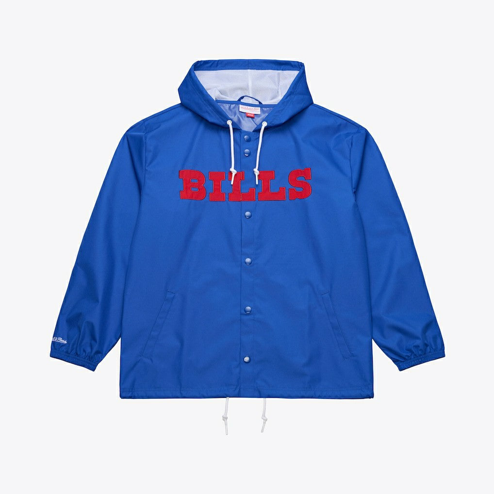 Buffalo Bills Coaches Full-Snap Hooded Windbreaker Jacket - Royal Jackets