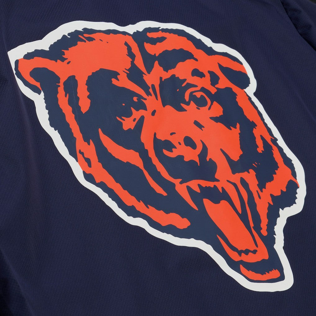 Chicago Bears Coaches Full-Snap Hooded Windbreaker Jacket - Navy Jackets