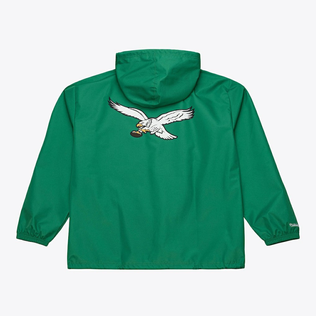 Philadelphia Eagles Coaches Full-Snap Hooded Windbreaker Jacket - Kelly Green Jackets