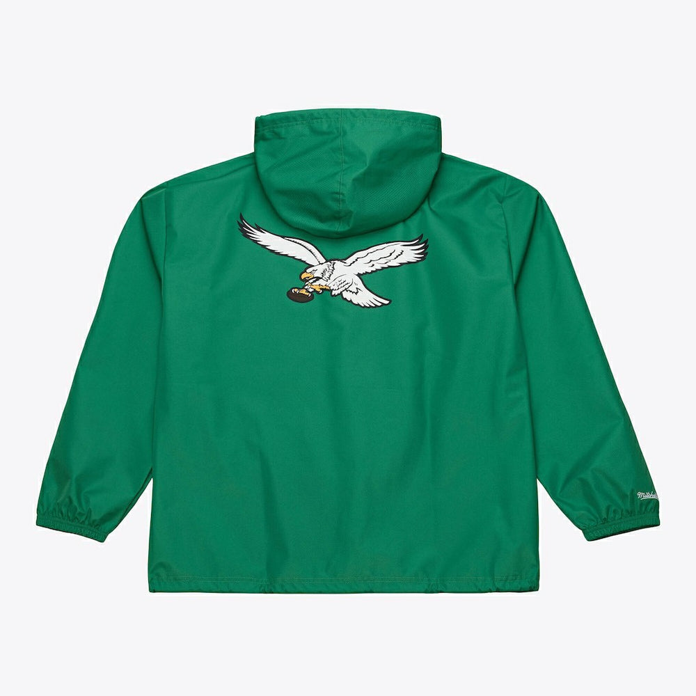 Philadelphia Eagles Coaches Full-Snap Hooded Windbreaker Jacket - Kelly Green Jackets