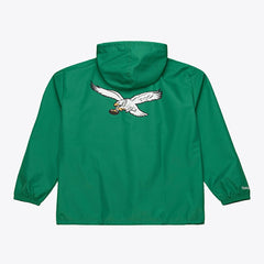 Philadelphia Eagles Coaches Full-Snap Hooded Windbreaker Jacket - Kelly Green Jackets