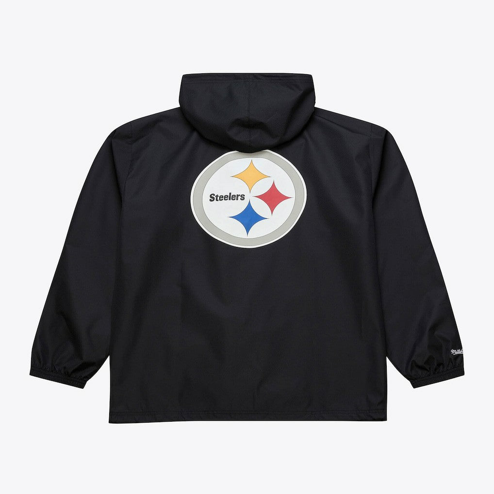 Pittsburgh Steelers Coaches Full-Snap Hooded Windbreaker Jacket - Black Jackets