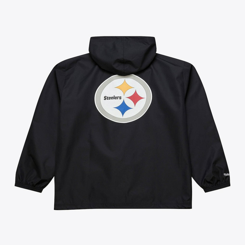 Pittsburgh Steelers Coaches Full-Snap Hooded Windbreaker Jacket - Black Jackets