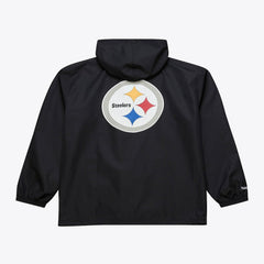 Pittsburgh Steelers Coaches Full-Snap Hooded Windbreaker Jacket - Black Jackets