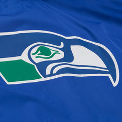 Seattle Seahawks Coaches Full-Snap Hooded Windbreaker Jacket - Royal Jackets