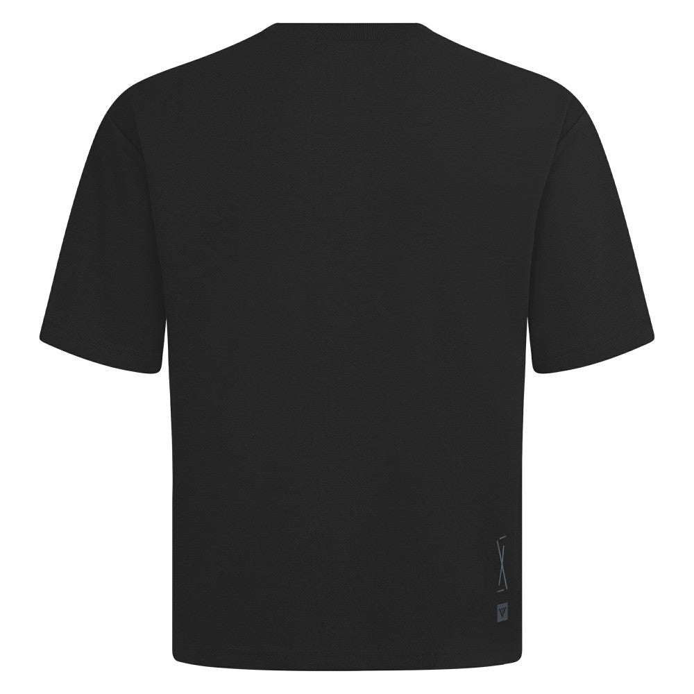 Minnesota Twins Levelwear Oversized Luxe Signature Knit Buckler T-Shirt - Black T-shirts