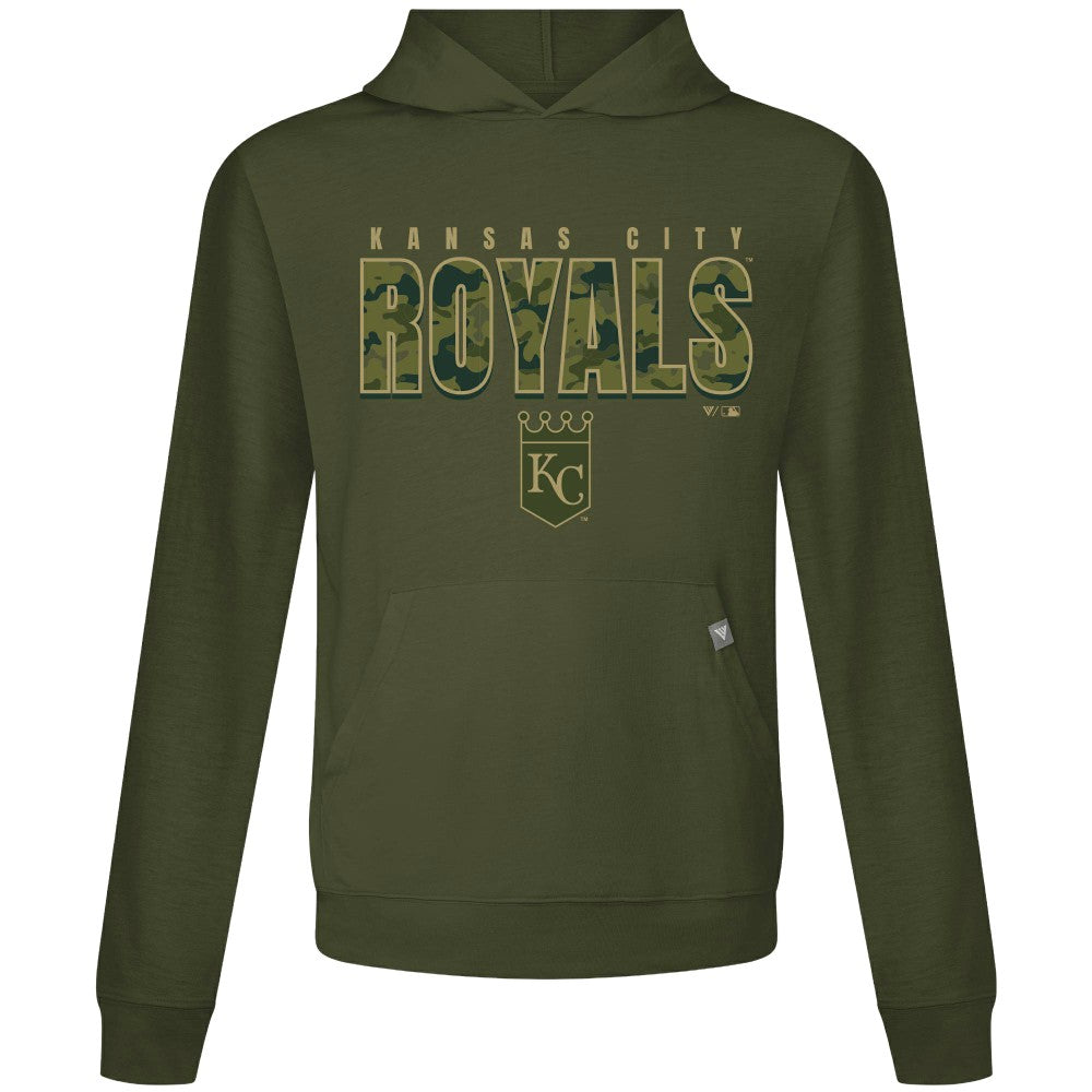 Kansas City Royals Levelwear Relay Protect Pullover Hoodie - Green Hoodies