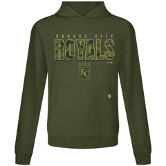 Kansas City Royals Levelwear Relay Protect Pullover Hoodie - Green Hoodies