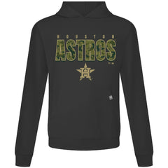Houston Astros Levelwear Relay Protect Pullover Hoodie - Black Hoodies