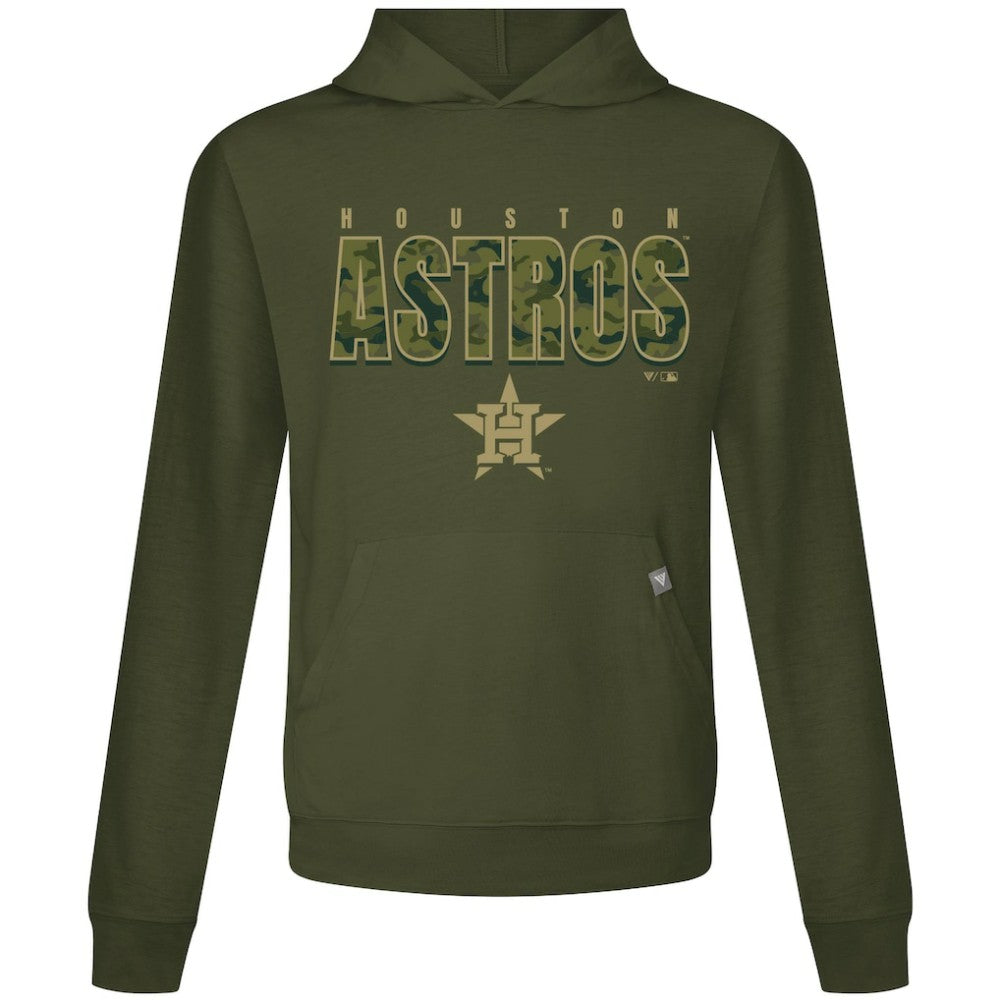 Houston Astros Levelwear Relay Protect Pullover Hoodie - Green Hoodies