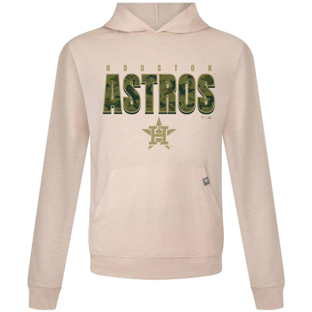 Houston Astros Levelwear Relay Protect Pullover Hoodie - Khaki Hoodies