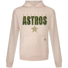 Houston Astros Levelwear Relay Protect Pullover Hoodie - Khaki Hoodies