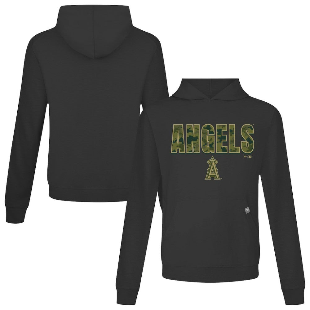 Los Angeles Angels Levelwear Relay Protect Pullover Hoodie - Black Hoodies