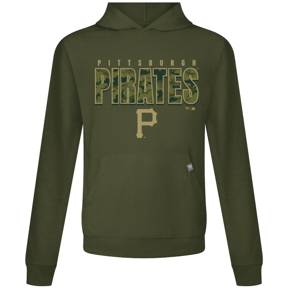 Pittsburgh Pirates Levelwear Relay Protect Pullover Hoodie - Green Hoodies