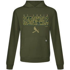 St. Louis Cardinals Levelwear Relay Protect Pullover Hoodie - Green Hoodies