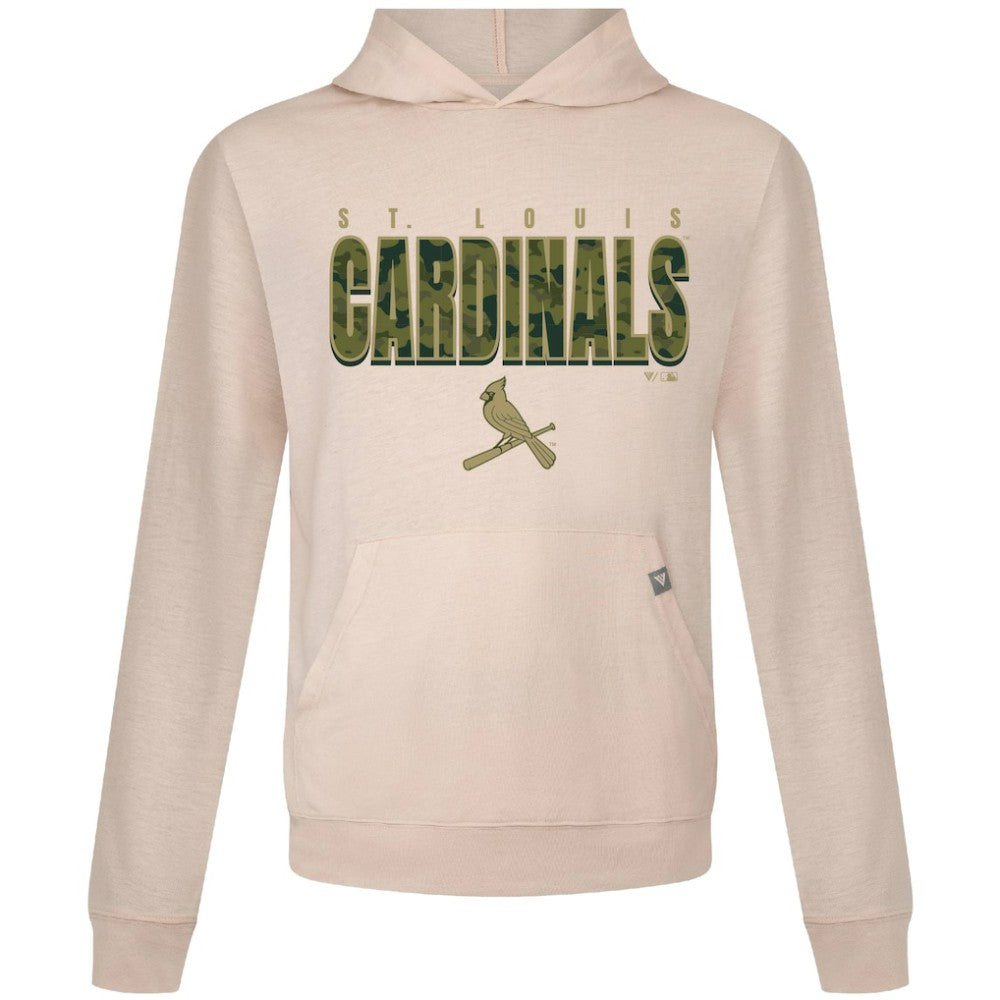 St. Louis Cardinals Levelwear Relay Protect Pullover Hoodie - Khaki Hoodies