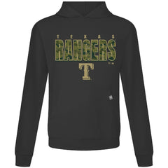 Texas Rangers Levelwear Relay Protect Pullover Hoodie - Black Hoodies