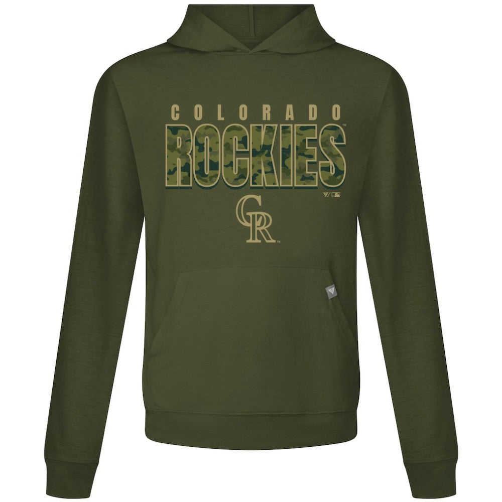 Colorado Rockies Levelwear Relay Protect Pullover Hoodie - Green Hoodies