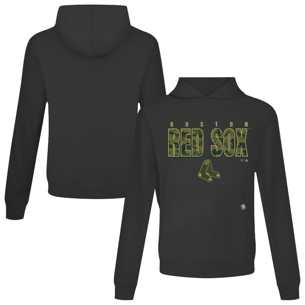 Boston Red Sox Levelwear Relay Protect Pullover Hoodie - Black Hoodies
