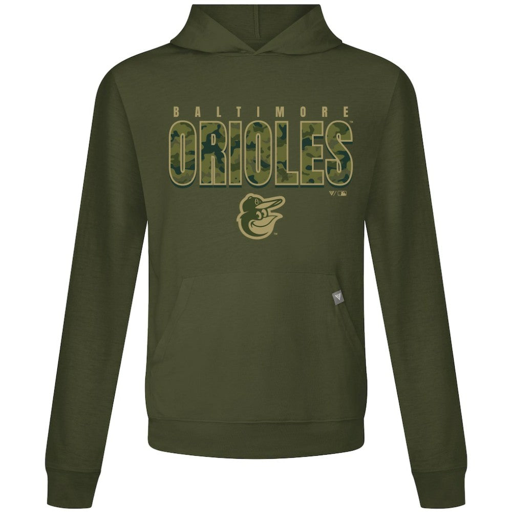 Baltimore Orioles Levelwear Relay Protect Pullover Hoodie - Green Hoodies