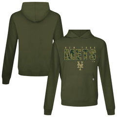 New York Mets Levelwear Relay Protect Pullover Hoodie - Green Hoodies