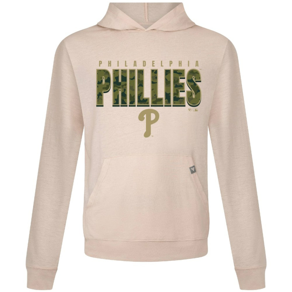 Philadelphia Phillies Levelwear Relay Protect Pullover Hoodie - Khaki Hoodies