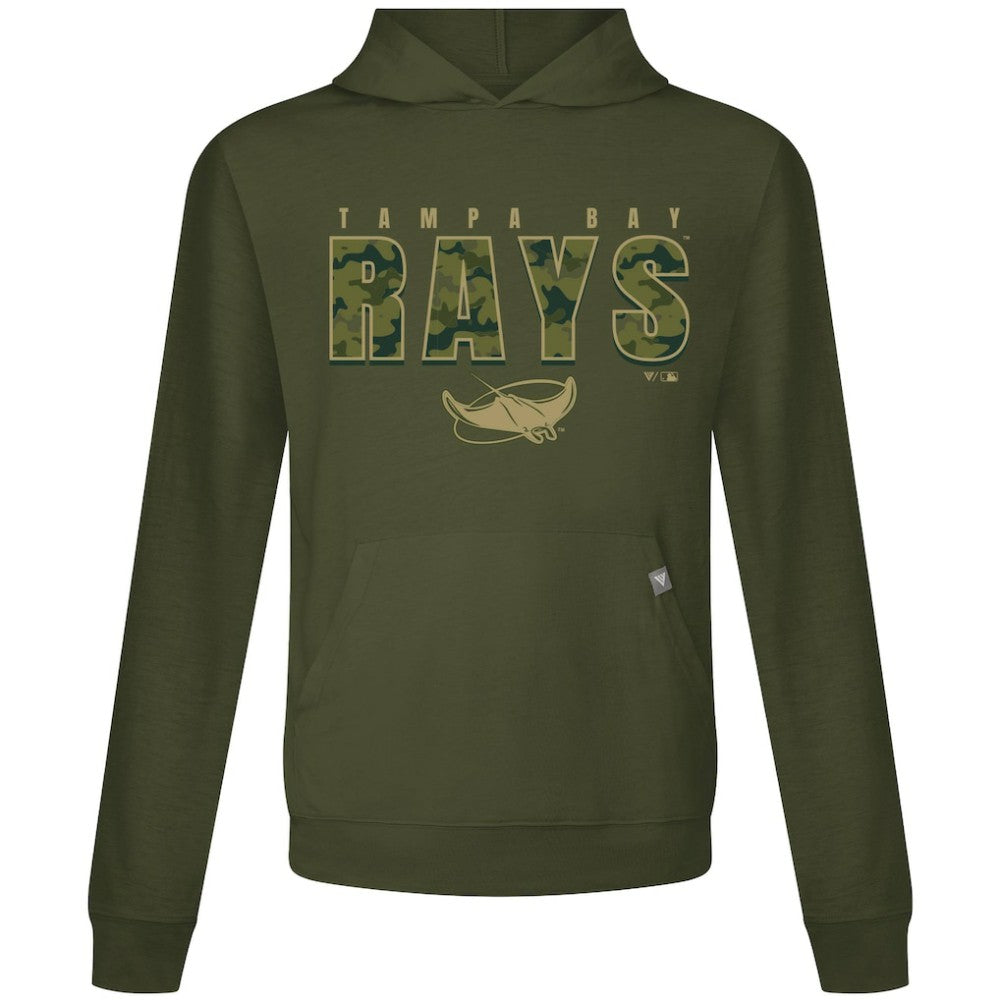 Tampa Bay Rays Levelwear Relay Protect Pullover Hoodie - Green Hoodies