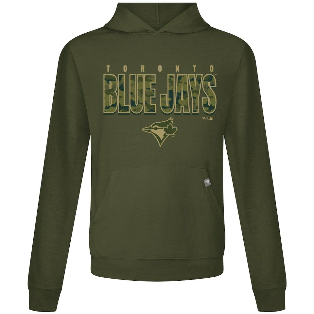 Toronto Blue Jays Levelwear Relay Protect Pullover Hoodie - Green Hoodies