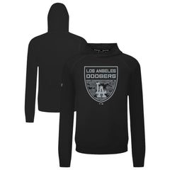 Los Angeles Dodgers Levelwear Mandate Buckler Tri-Blend Pullover Hoodie - Black Hoodies