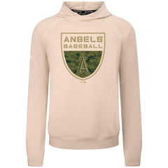 Los Angeles Angels Levelwear Mandate Buckler Tri-Blend Pullover Hoodie - Khaki Hoodies