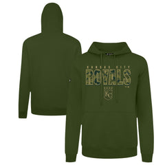 Kansas City Royals Levelwear Podium Protect Pullover Hoodie - Green Hoodies