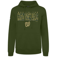 Washington Nationals Levelwear Podium Protect Pullover Hoodie - Green Hoodies