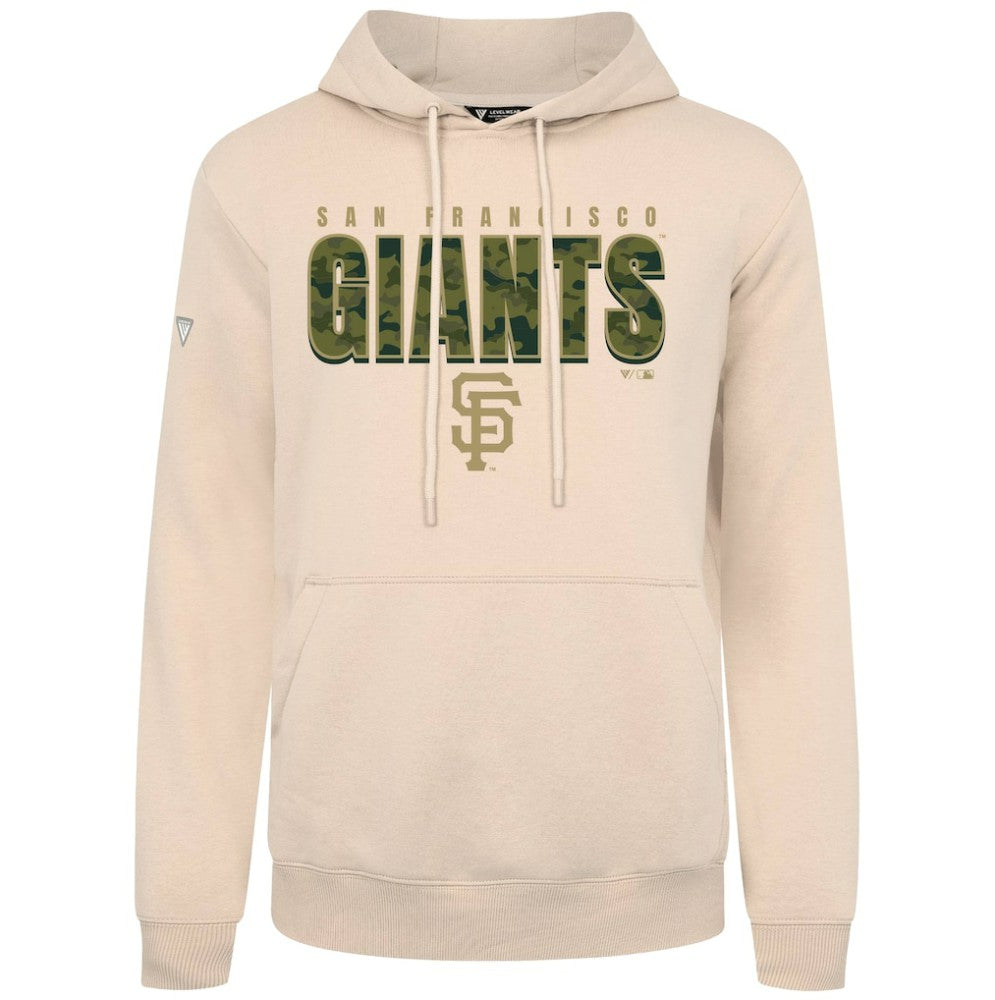 San Francisco Giants Levelwear Podium Protect Pullover Hoodie - Khaki Hoodies