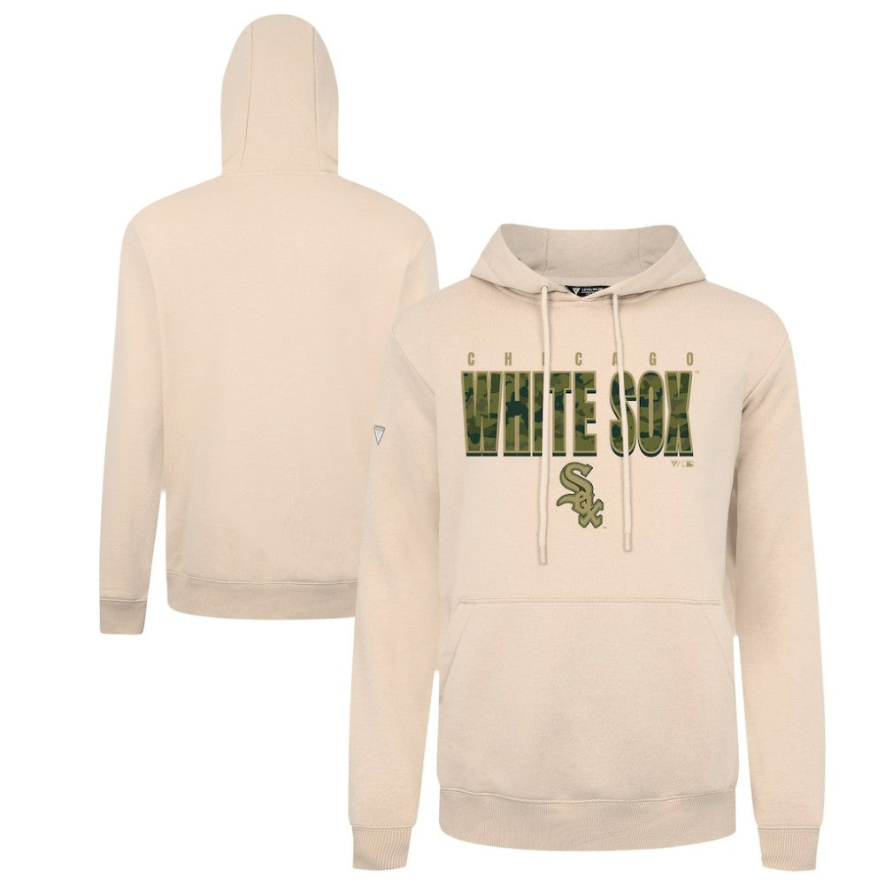 Chicago White Sox Levelwear Podium Protect Pullover Hoodie - Khaki Hoodies
