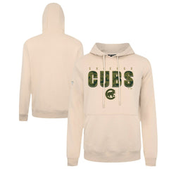 Chicago Cubs Levelwear Podium Protect Pullover Hoodie - Khaki Hoodies