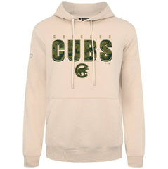 Chicago Cubs Levelwear Podium Protect Pullover Hoodie - Khaki Hoodies