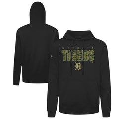 Detroit Tigers Levelwear Podium Protect Pullover Hoodie - Black Hoodies