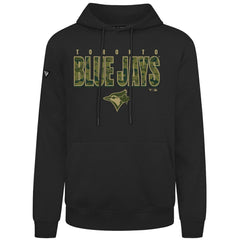 Toronto Blue Jays Levelwear Podium Protect Pullover Hoodie - Black Hoodies