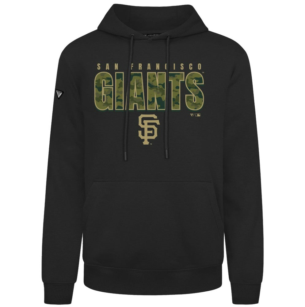San Francisco Giants Levelwear Podium Protect Pullover Hoodie - Black Hoodies