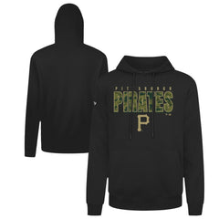 Pittsburgh Pirates Levelwear Podium Protect Pullover Hoodie - Black Hoodies