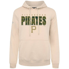 Pittsburgh Pirates Levelwear Podium Protect Pullover Hoodie - Khaki Hoodies