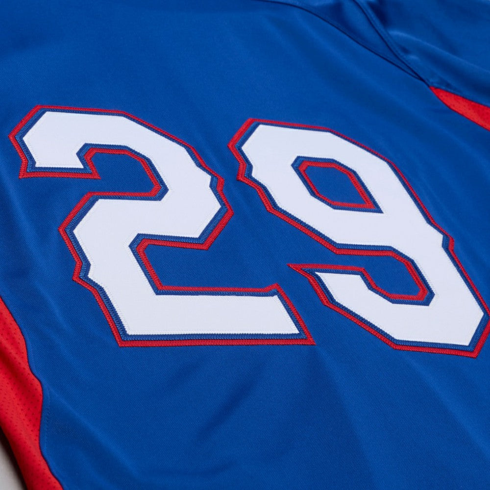 Adrian Beltre Texas Rangers Mitchell & Ness Cooperstown Mesh Batting Practice Button-Up Jersey - Royal Jerseys